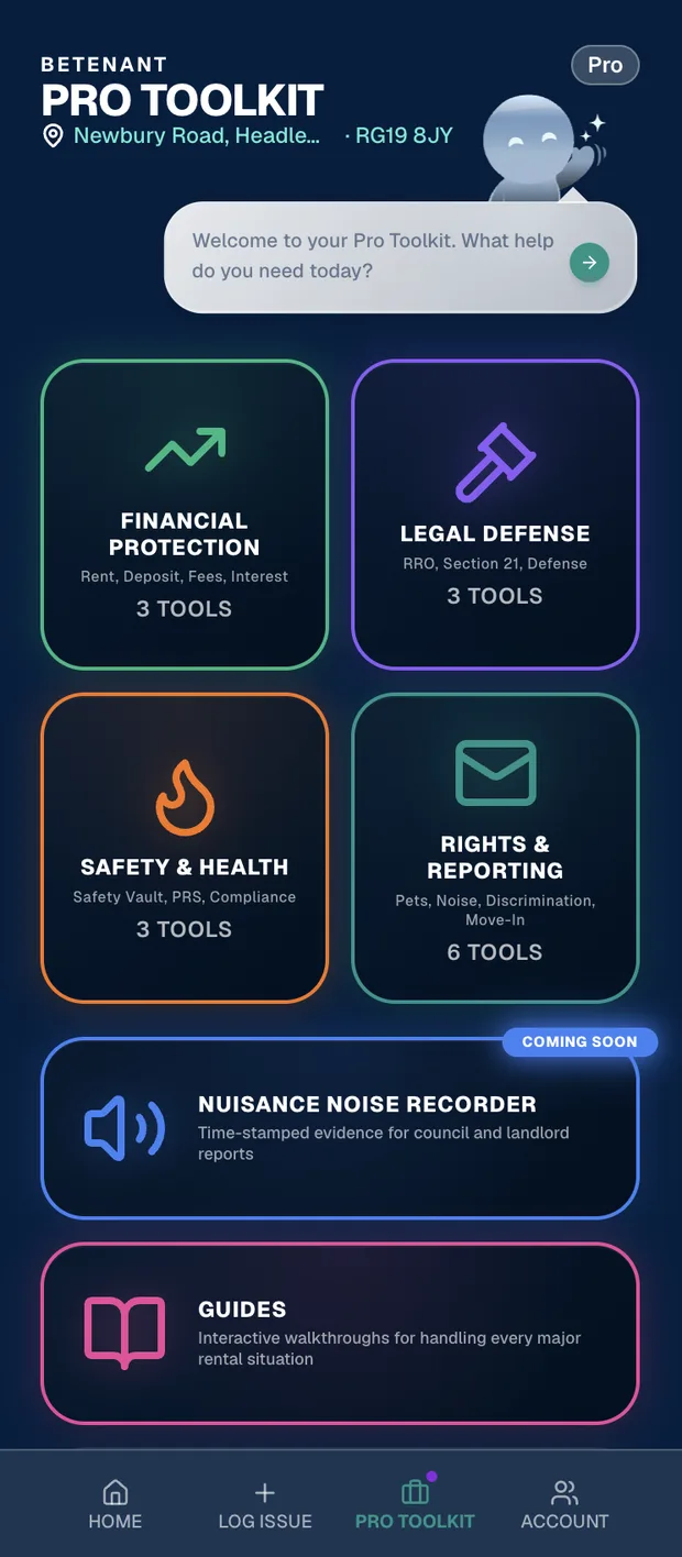 BeTenant Pro Toolkit — 15+ tenant tools