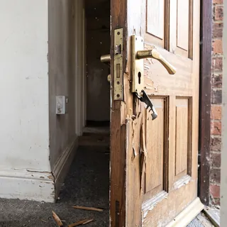 Broken door