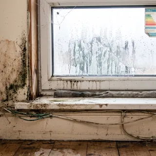 Damp window seal
